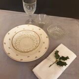 Suite of 4 hollow plates Saarguemines