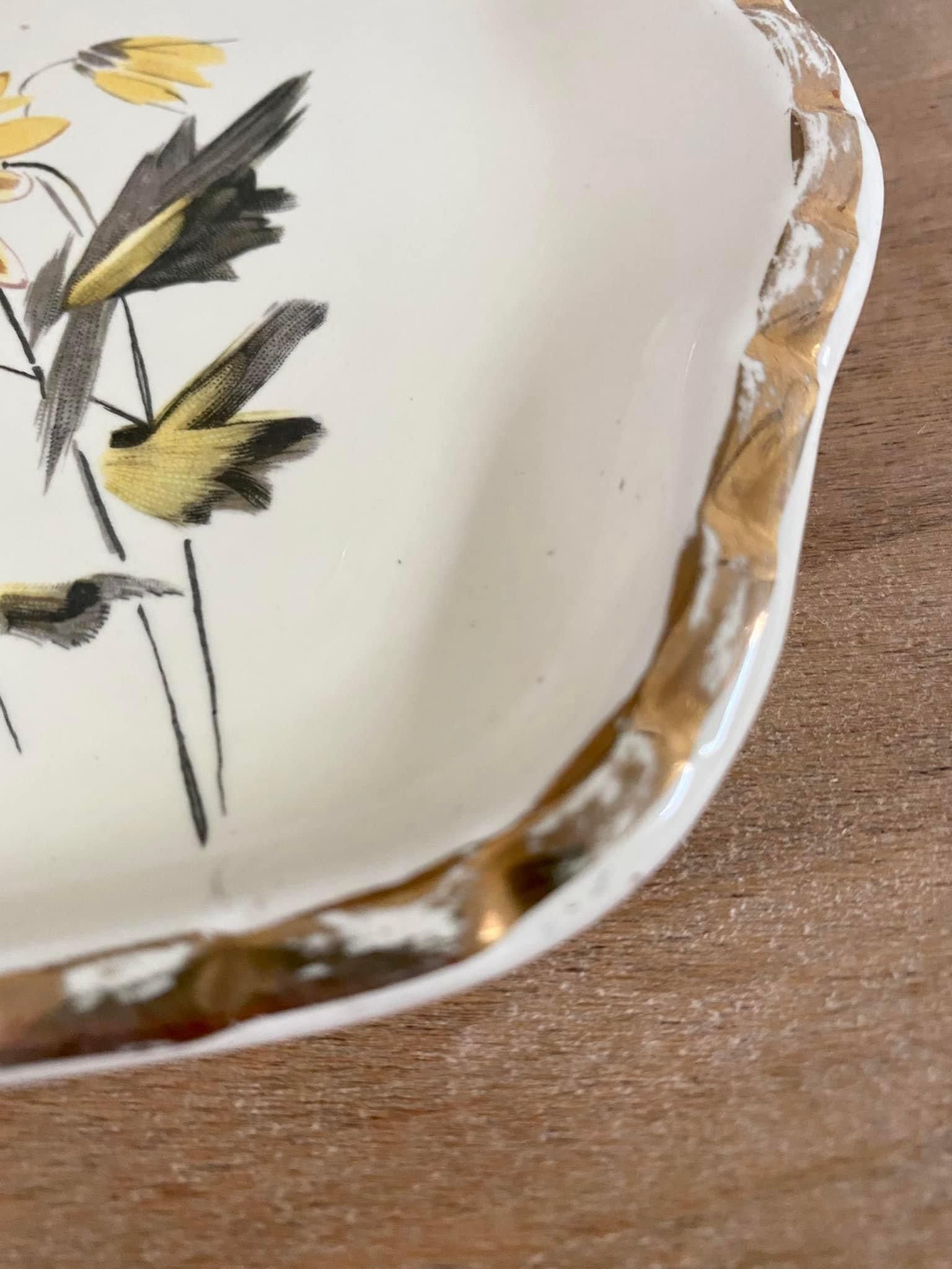 Salins France earthenware cake dish