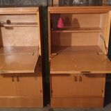 Secretary with vintage flap lamp casserole