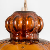 Amber pendant lamp, France, 1960's