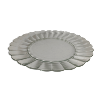 Assiette de presentation transparente Duralex vintage - années 60