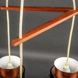Mid-century danish copper ceiling light by Jo Hammerborg for Fog & Mørup, 1960