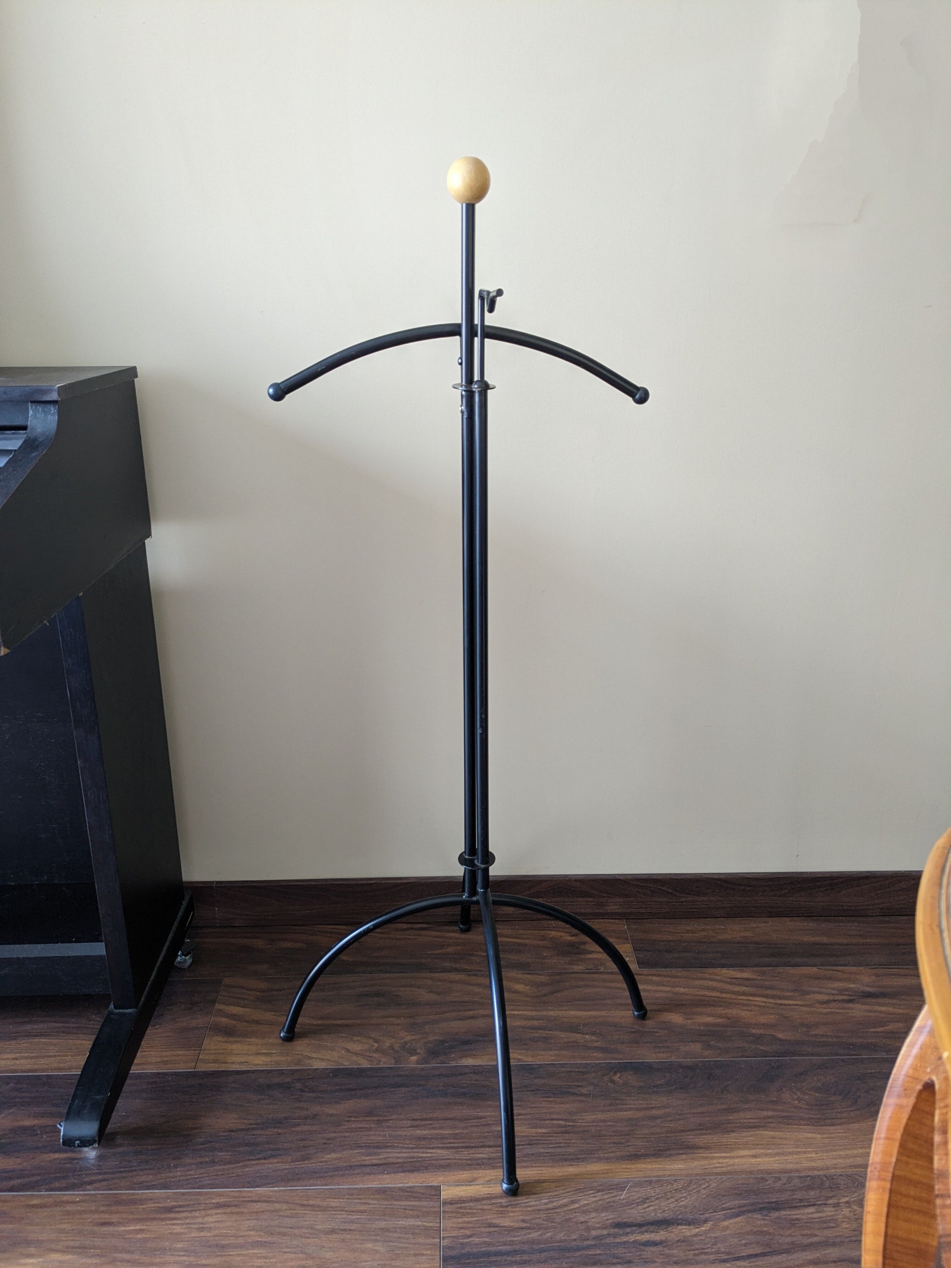 Vintage valet black and wood