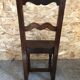 Old chair lorraine bois chevillé early XXth vintage