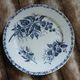 6 antique flat plates in ironstone