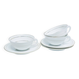 Charles Ahrenfeldt for Limoges art deco teacups