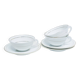 Charles Ahrenfeldt for Limoges art deco teacups