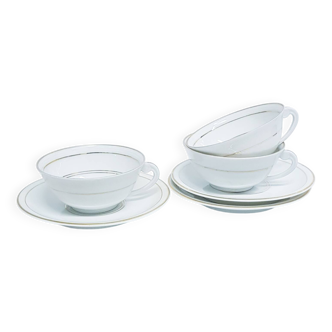 Charles Ahrenfeldt for Limoges art deco teacups