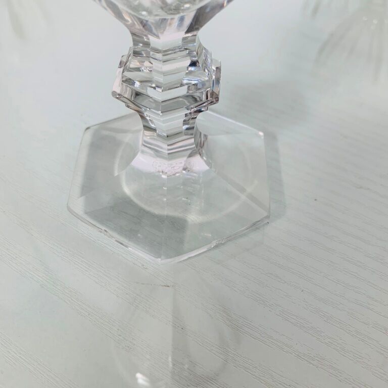 Série de 6 verres à café cristal de Baccarat Talleyrand Harcourt | les brocanteurs
