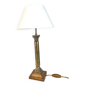 Lampe à poser en bronze forme colonne