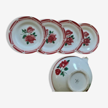 Dessert plates Digoin Sarreguemines