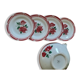 Dessert plates Digoin Sarreguemines