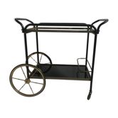 Serving table on wheels