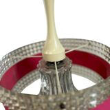 Vintage space age pink chandelier / suspension