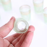 Liquor glasses, 8 glasses, art deco