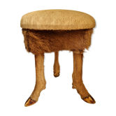 Tripod stool brutalist deer from 1970