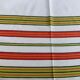 Large rectangular tablecloth with stripes on a vintage white background