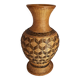 Woven rattan & ceramic vase – handcrafted decorative piece