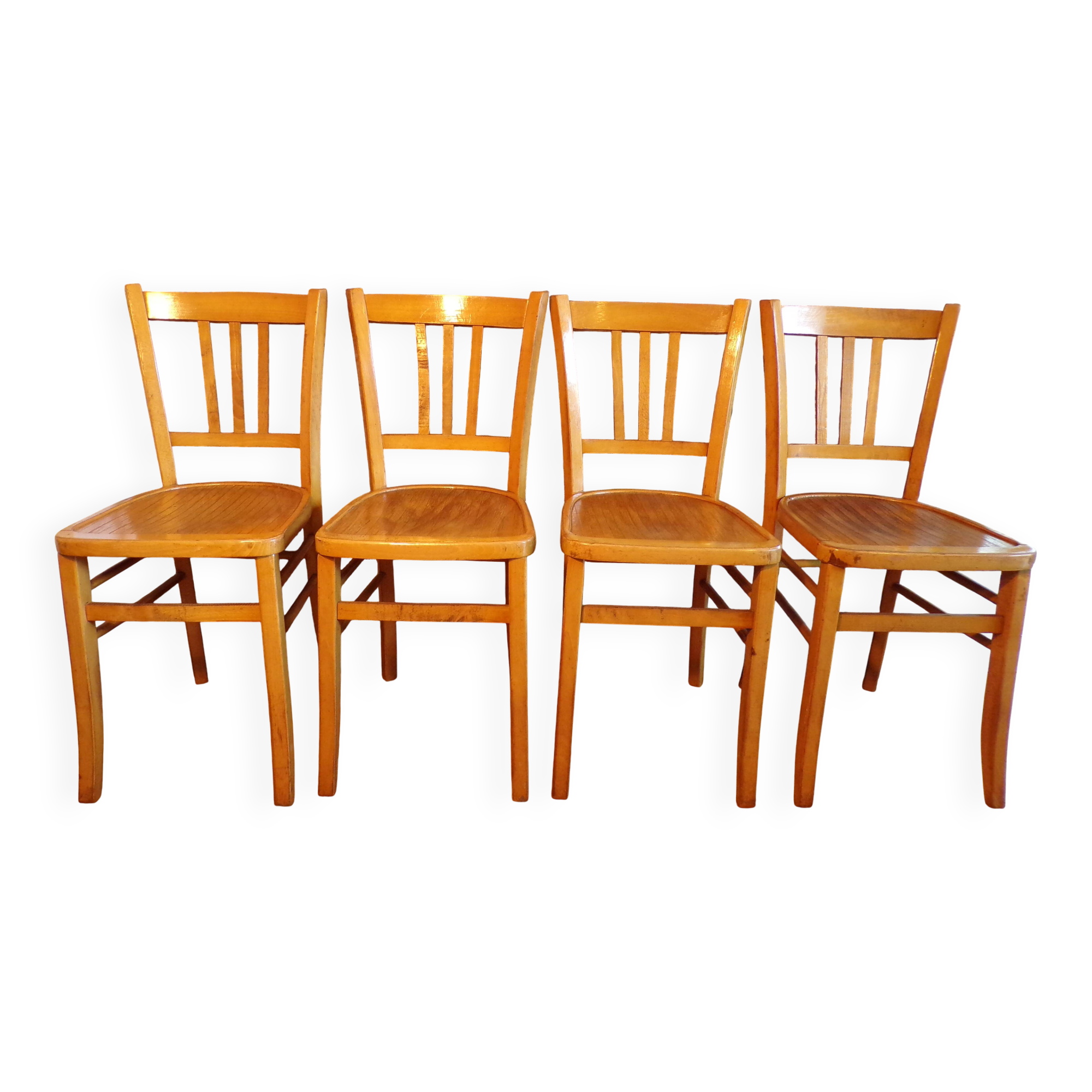 Set of 4 Luterma bistro chairs 1950