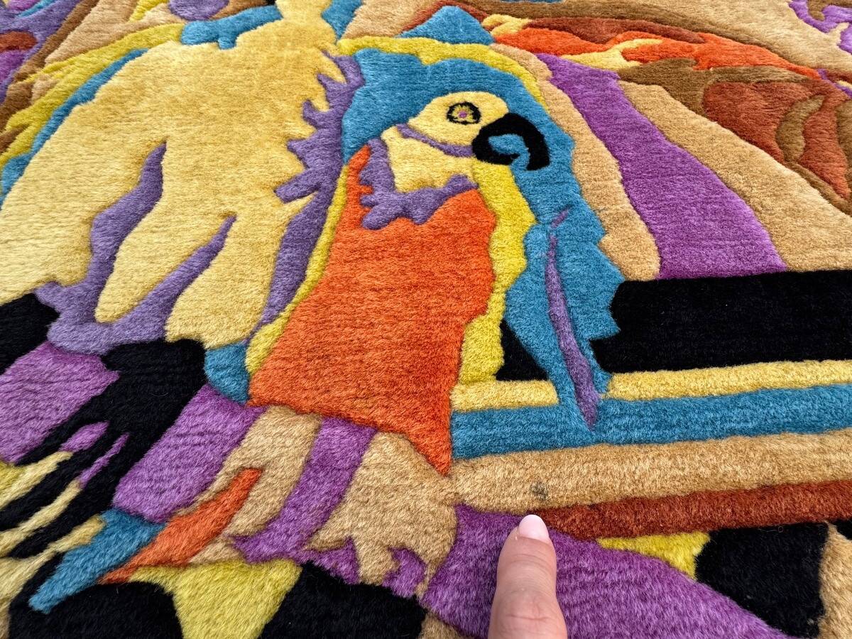 Modern rug signed nini ferrucci 240x205 cm