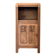 Small Art Deco jam cabinet in carved blonde oak