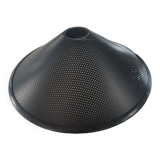 Black perforated metal day abatement