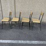 4 chairs Vintage Colette Gueden