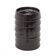 Gabbianelli black glazed ceramic bowls, 1970s, set of 6.