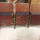 Suite de 3 anciens fauteuil de cinema