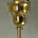 1970s Palwa Chandelier, gold plate and faceted crystals