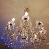 Bohemian crystal stamp chandelier