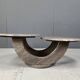 Vintage two tier marble coffee table, 1970s