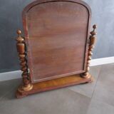Antique tilting tabletop mirror