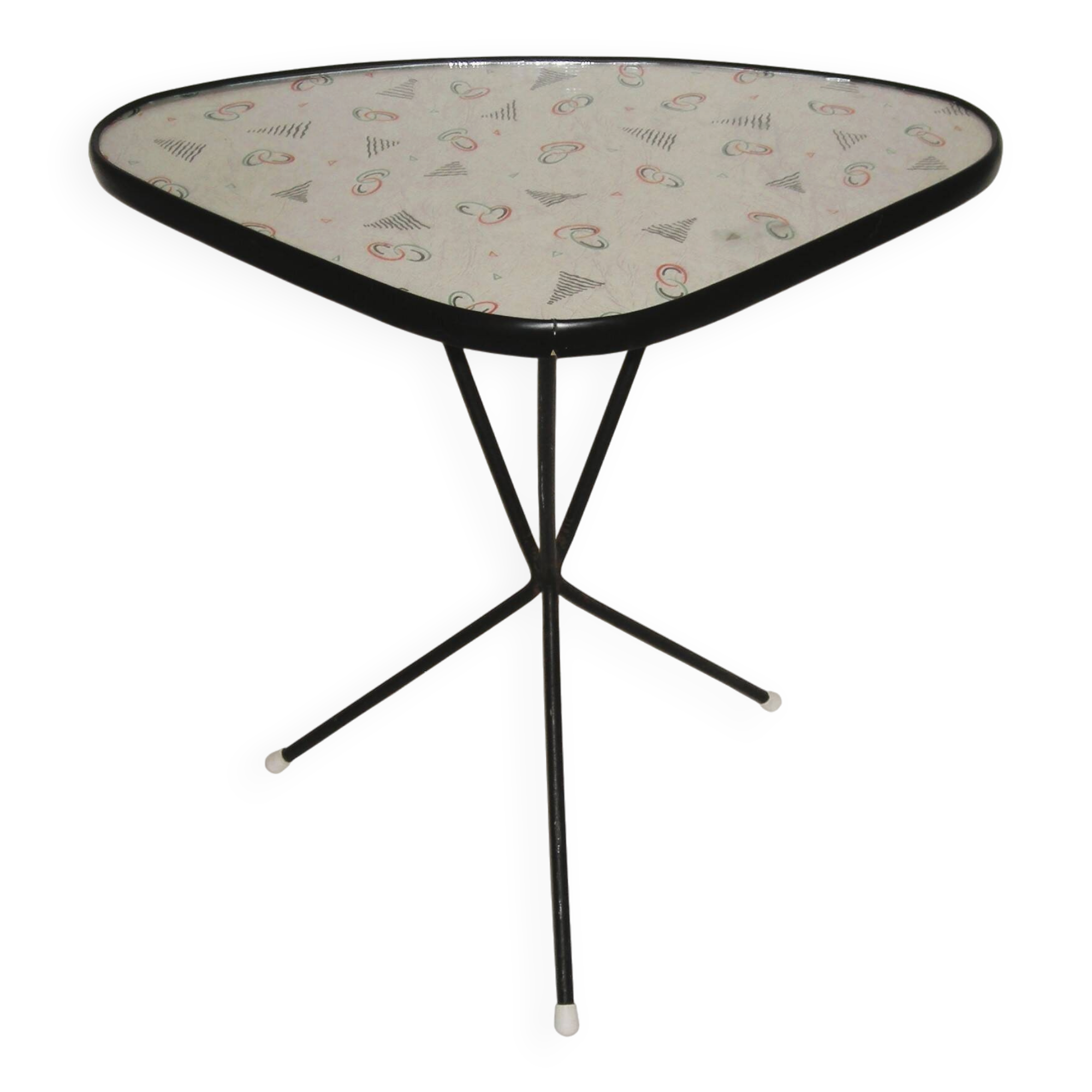 1950s tripod cocktail coffee table