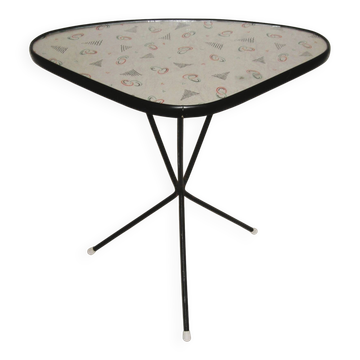 1950s tripod cocktail coffee table