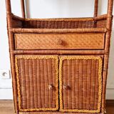Vintage rattan shelf