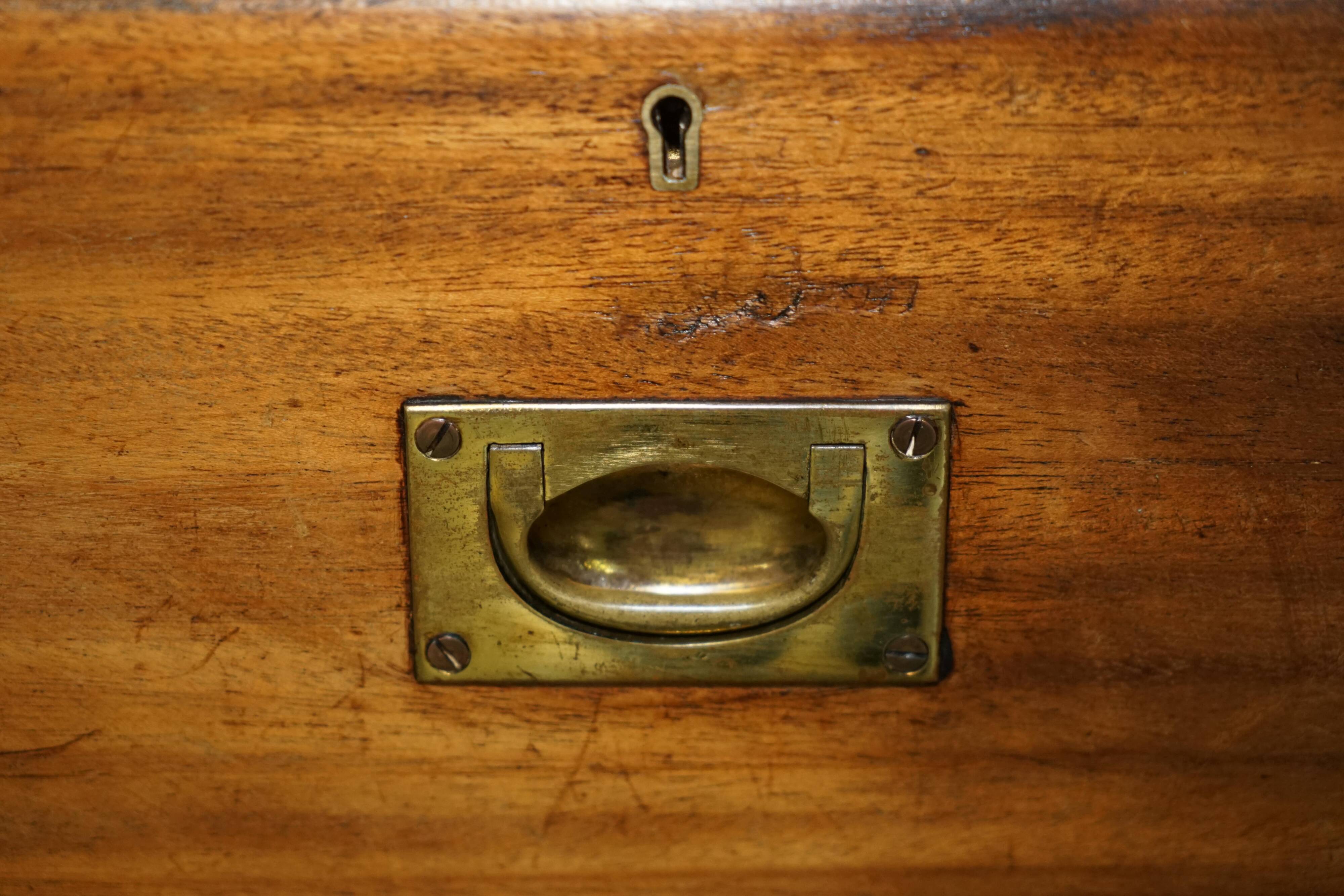 Military campaign chest in mahogany circa 1880