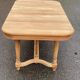 Renovated dining table in solid oak from the 19th century in Napoleon III style.