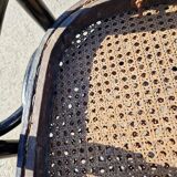Set of 2 cane bistro chairs