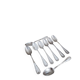 Set of 8 small silver spoons