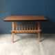 Coffee table, magazine rack with compass feet