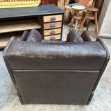 80s leather living room set