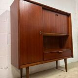 Vintage teaken cabinet / bar cabinet / wall unit