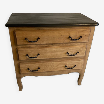 Raw oak chest of drawers