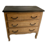 Raw oak chest of drawers