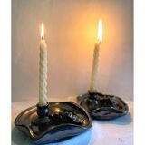 Vintage ceramic candle holders