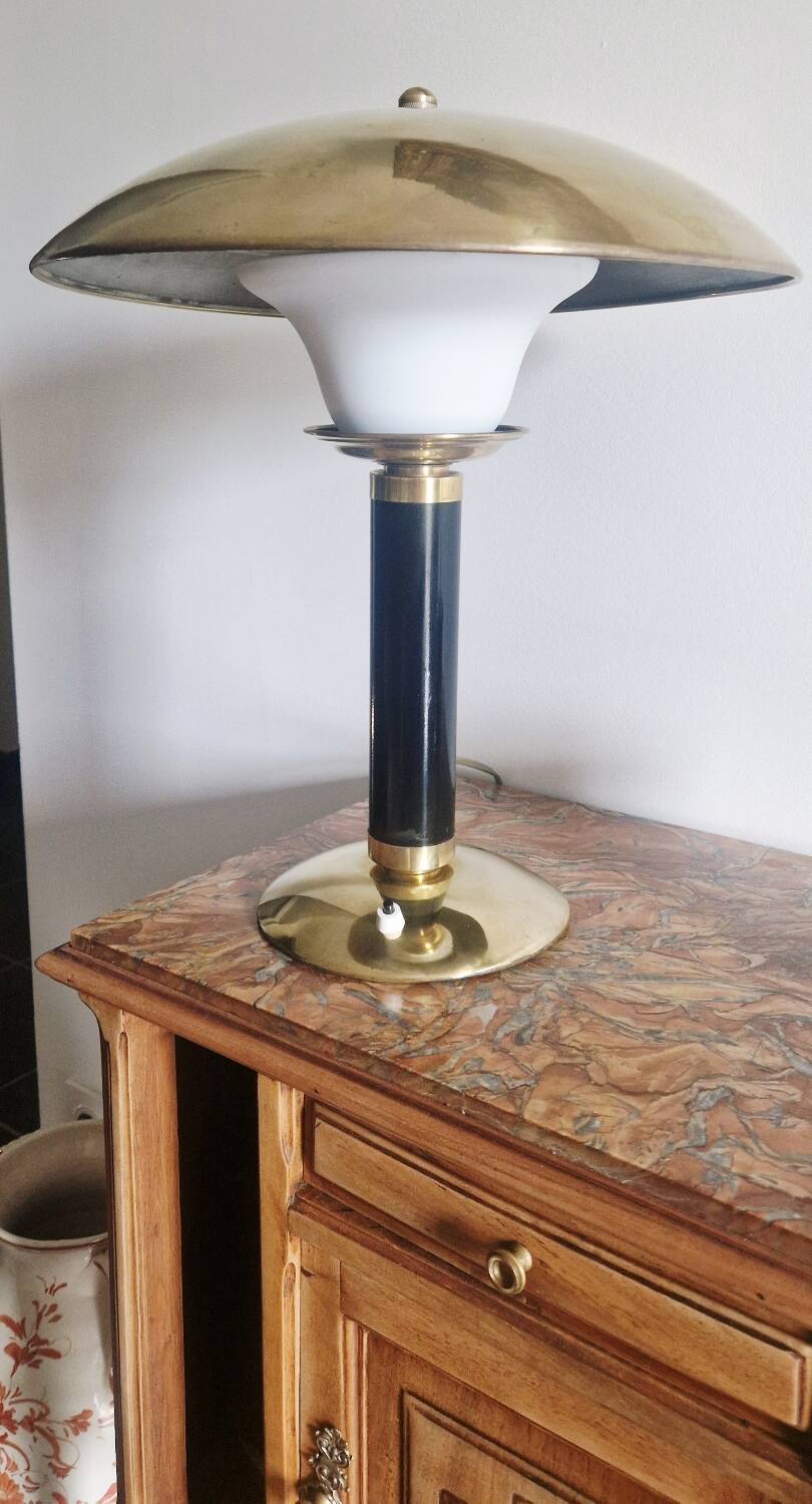 JUMO 350 Grand Luxe lamp - Brass and plexiglass - 1960s