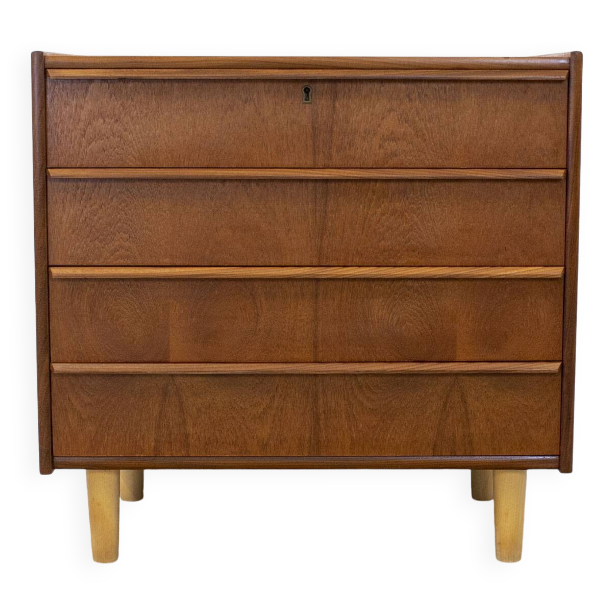 Commode danoise en teck par Hanbjerg, années 1960