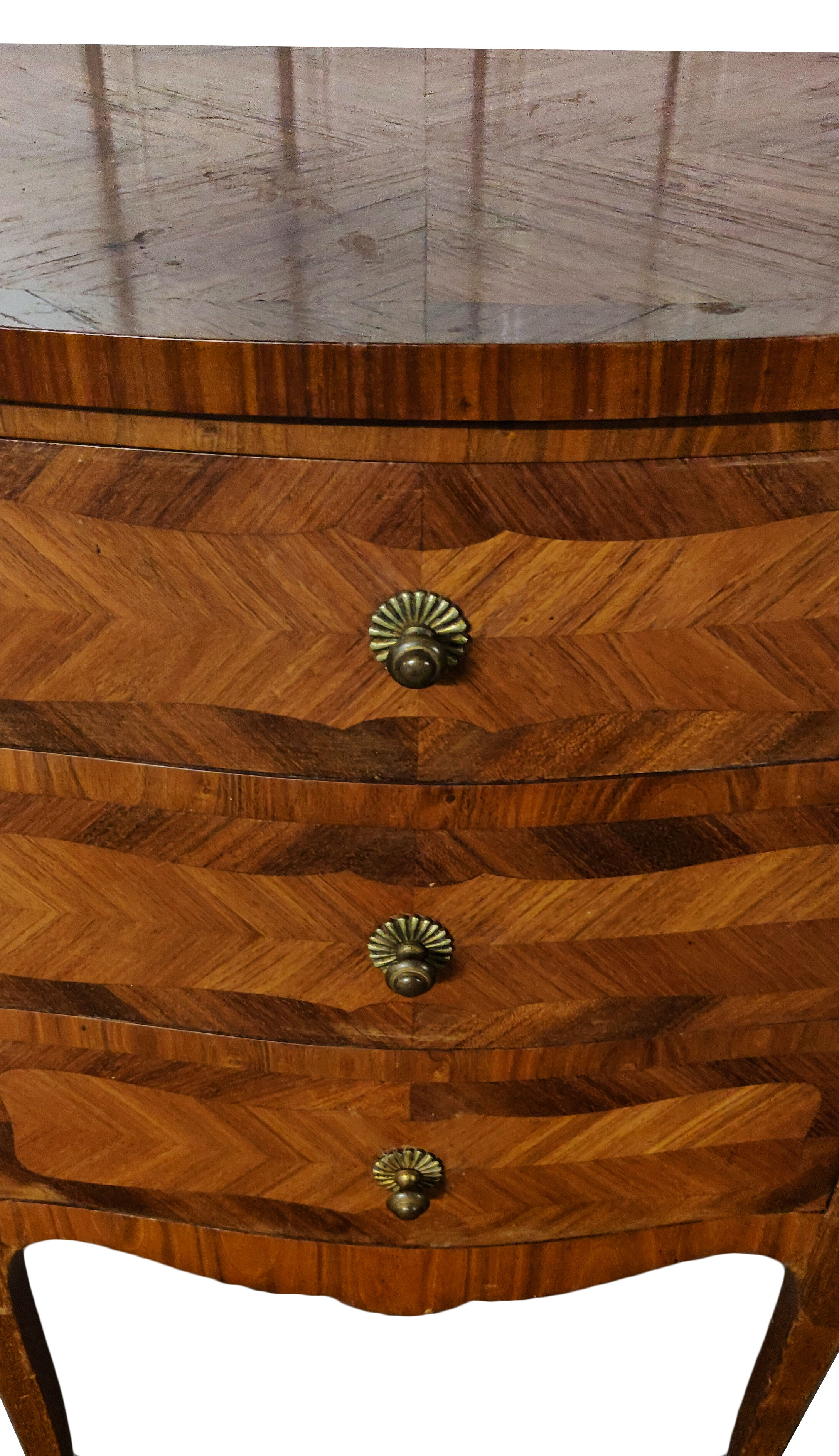 Healing storage 3 drawers Louis XV stamped Rinck Paris