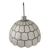 Vintage mother-of-pearl and brass pendant light